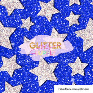 Fabric Mama made glitter stars