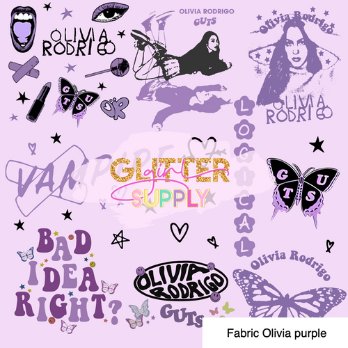 Fabric Olivia purple