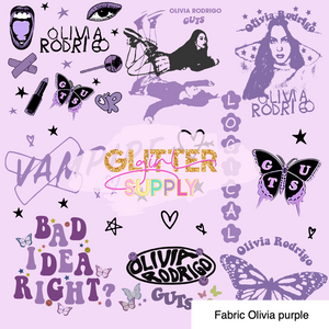 Fabric Olivia purple