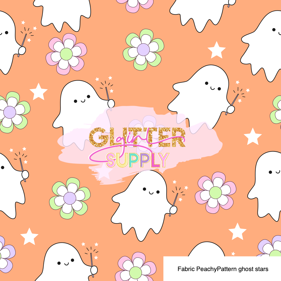 Fabric PeachyPattern ghost stars