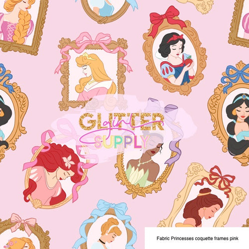 Fabric Princesses coquette frames pink