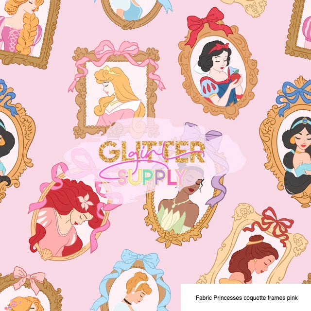 Fabric Princesses coquette frames pink