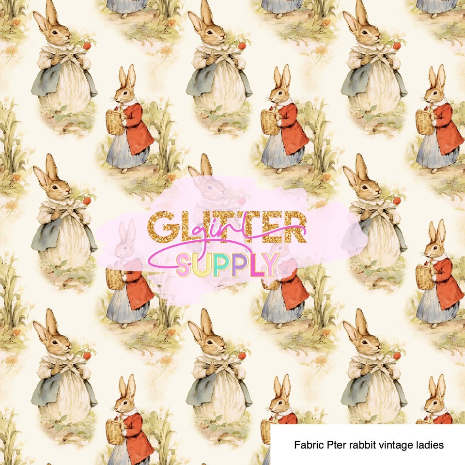 Fabric Peter rabbit vintage ladies