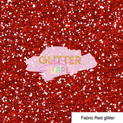 Fabric Red glitter