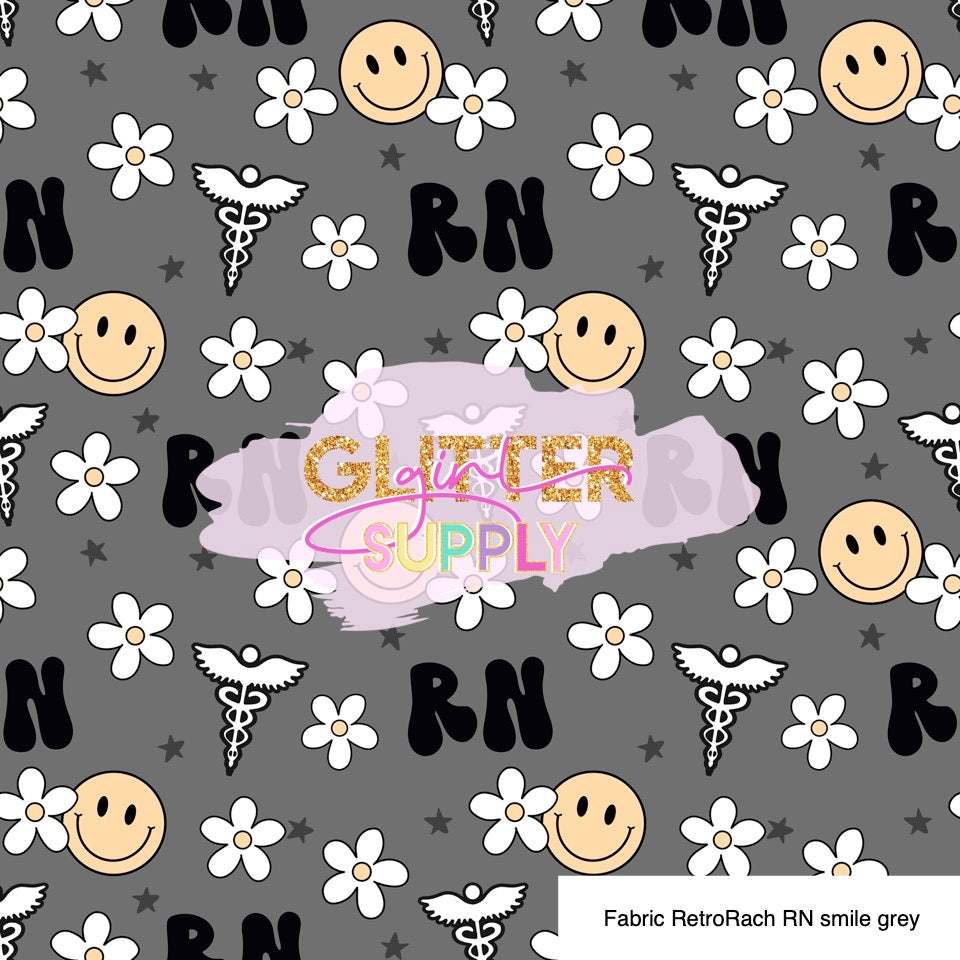 Fabric RetroRach RN smile grey