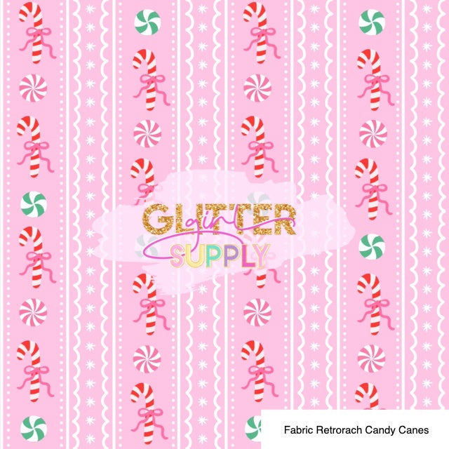 Fabric Retrorach Candy Canes