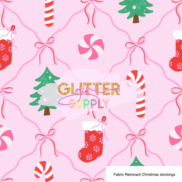 Fabric Retrorach Christmas stockings