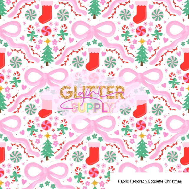 Fabric Retrorach Coquette Christmas