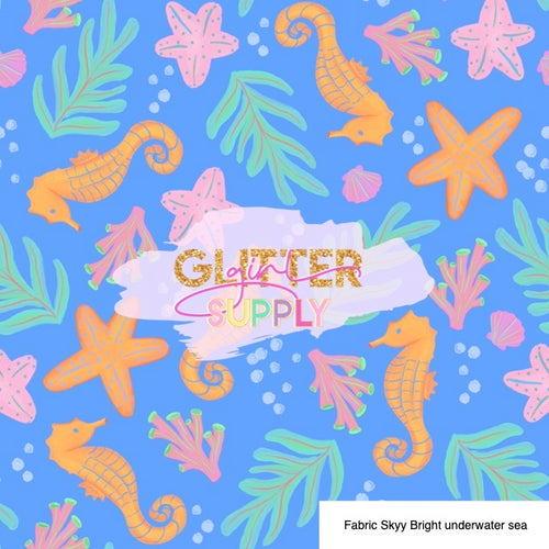 Fabric Skyy Bright underwater sea