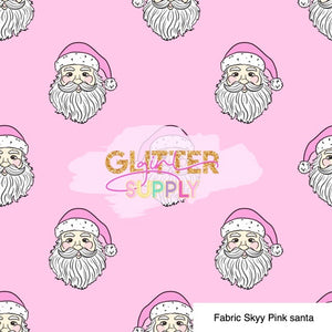 Fabric Skyy Pink santa