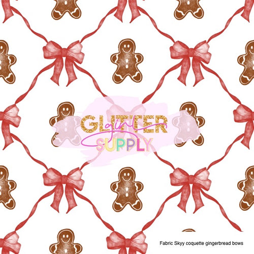 Fabric Skyy coquette gingerbread bows