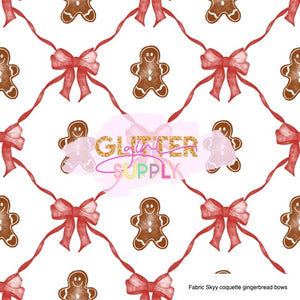 Fabric Skyy coquette gingerbread bows