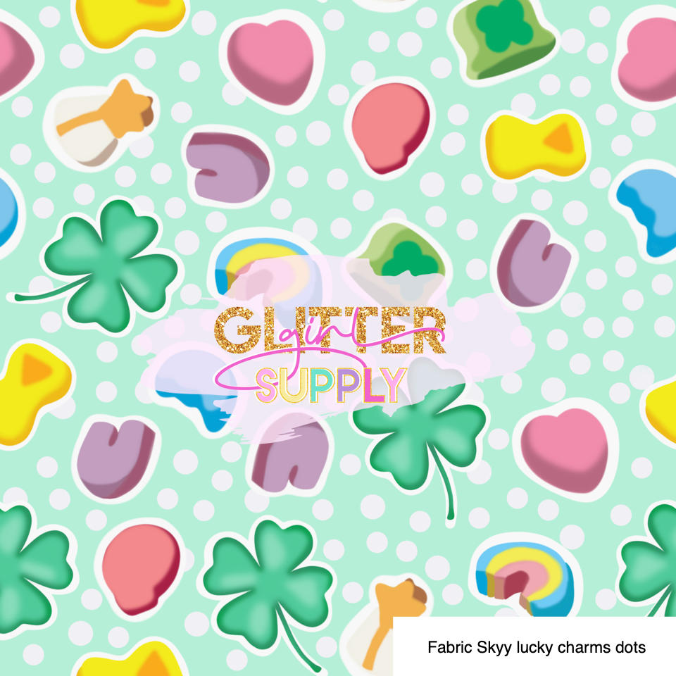 Fabric Skyy lucky charms dots