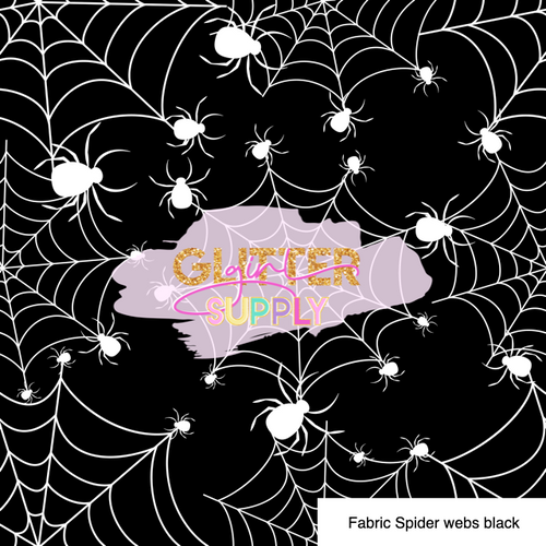 Fabric Spider webs black