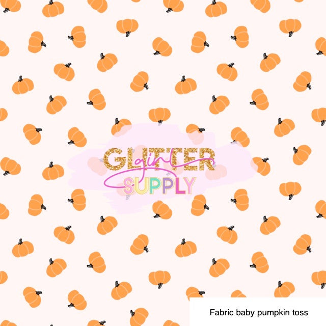 Fabric baby pumpkin toss