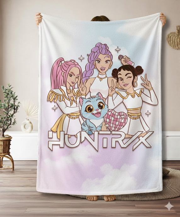 Kpop Hunters blanket MYDC pastel