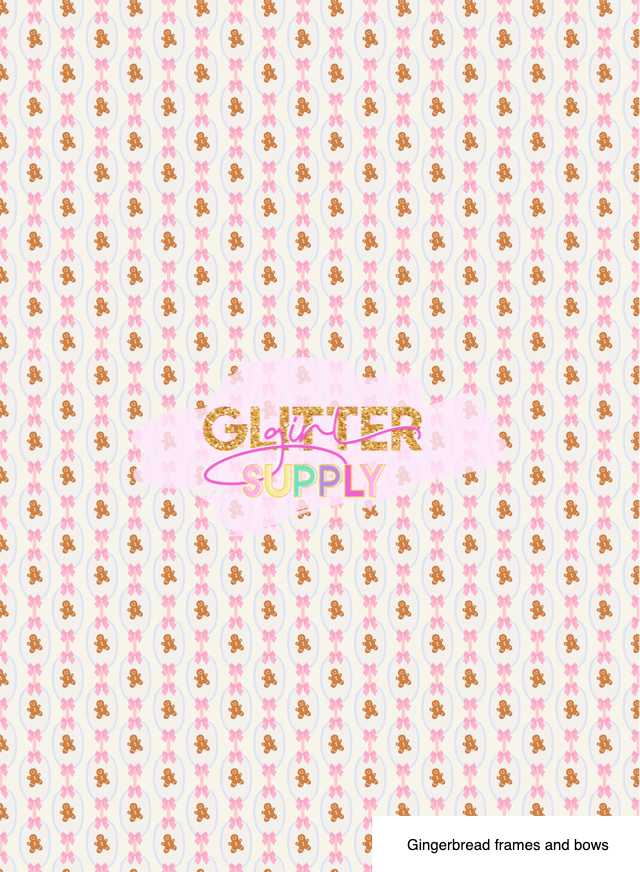 Gingerbread frames and bows