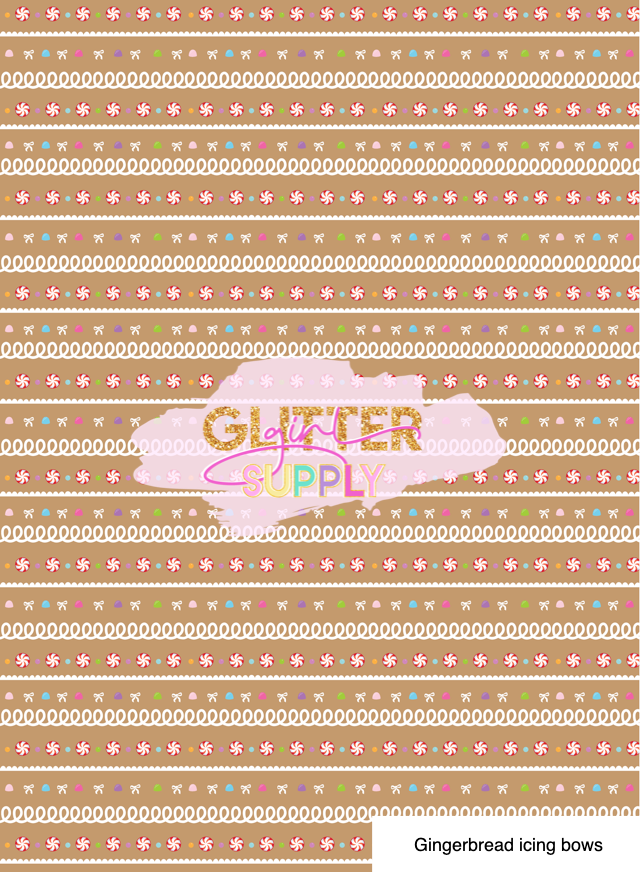 Gingerbread icing bows