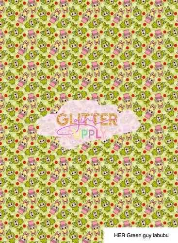 HER Green guy labubu