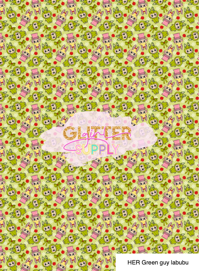 HER Green guy labubu