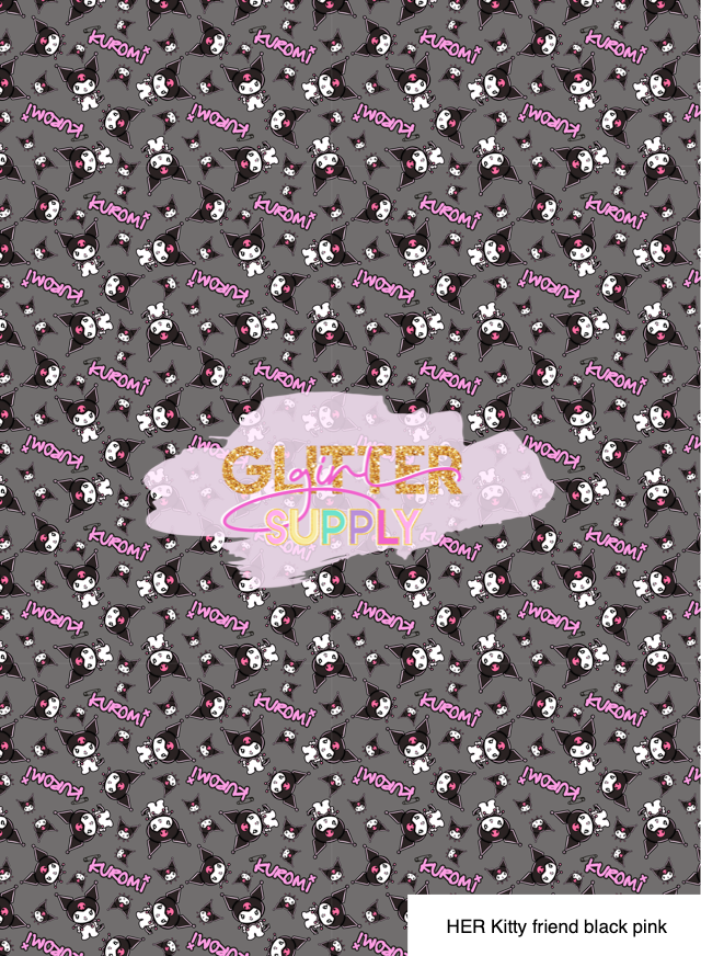 HER Kitty friend black pink