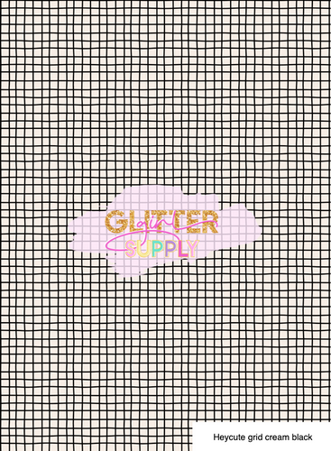Heycute grid cream black