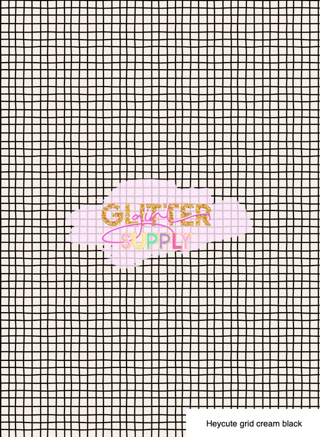 Heycute grid cream black