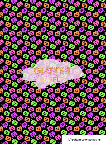 ILYpattern color pumpkins