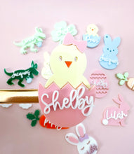 Load image into Gallery viewer, Easter and Spring acrylics hair clips/tags