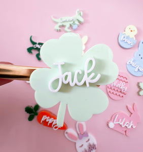 Easter and Spring acrylics hair clips/tags