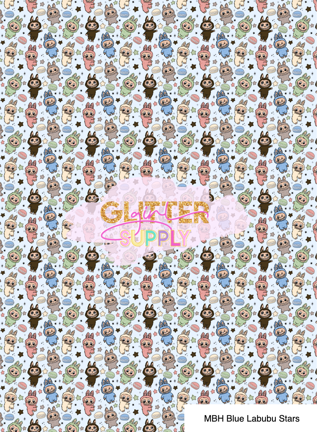 MBH Blue Labubu Stars