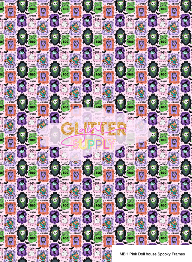 MBH Pink Doll house Spooky Frames