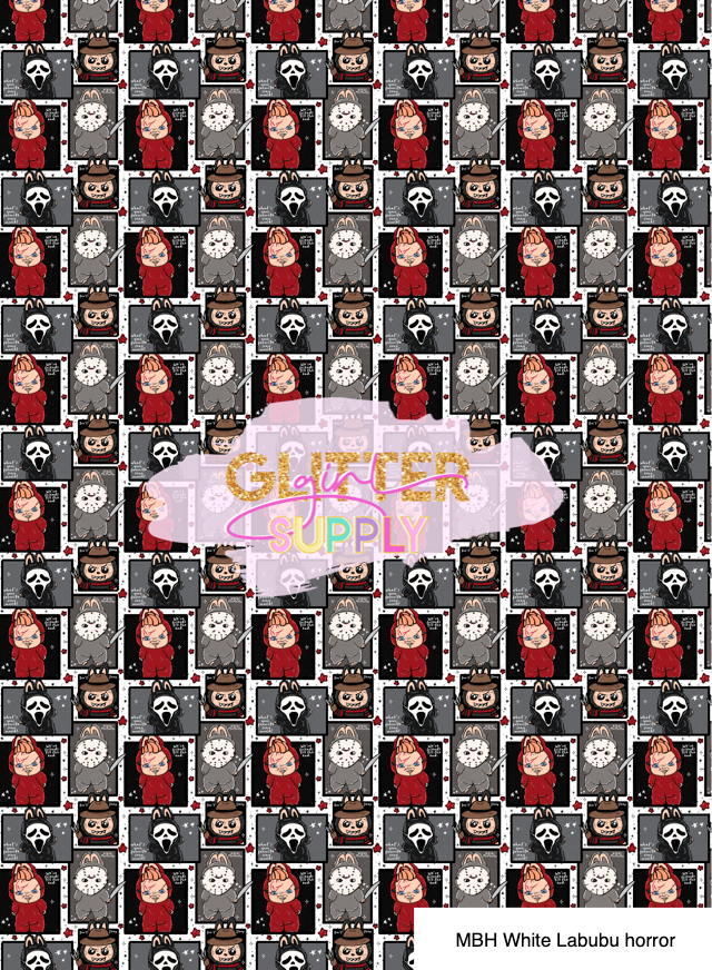 MBH White Labubu horror