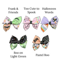 Load image into Gallery viewer, Friends and Frights PINWHEEL Faux Leather DIY Hair Bows - PIPS