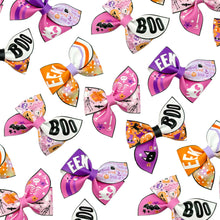 Load image into Gallery viewer, Halloween Pink EEKs PINWHEEL Faux Leather DIY Hair Bows - PIPS