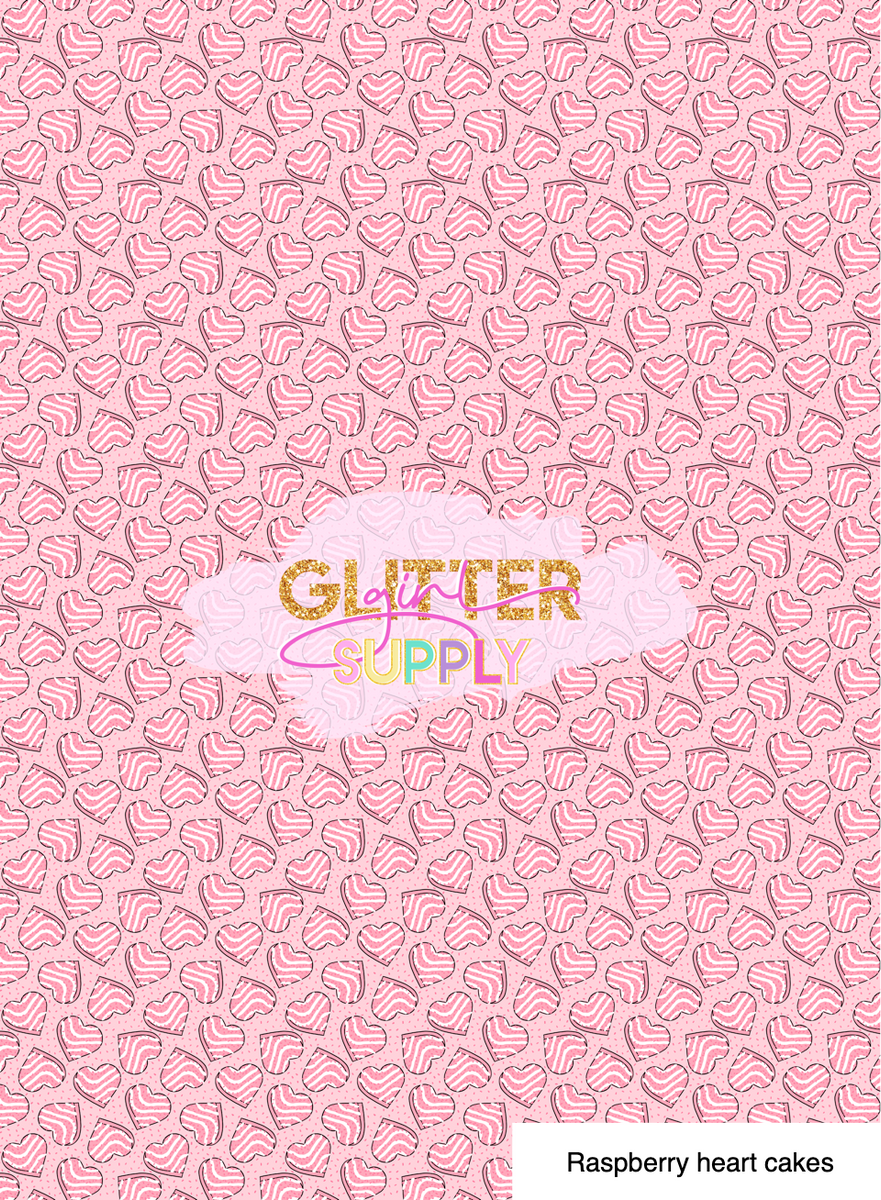 Raspberry heart cakes – Glitter Girl Supply