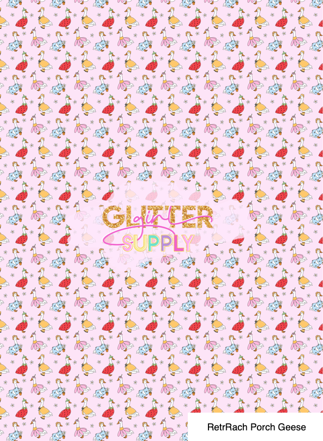 RetrRach Porch Geese