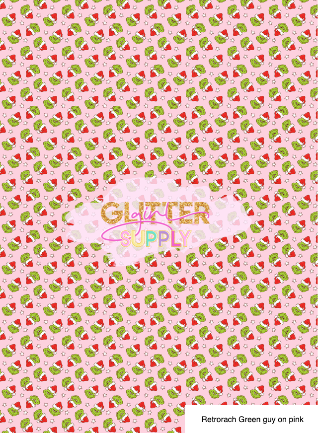 Retrorach Green guy on pink