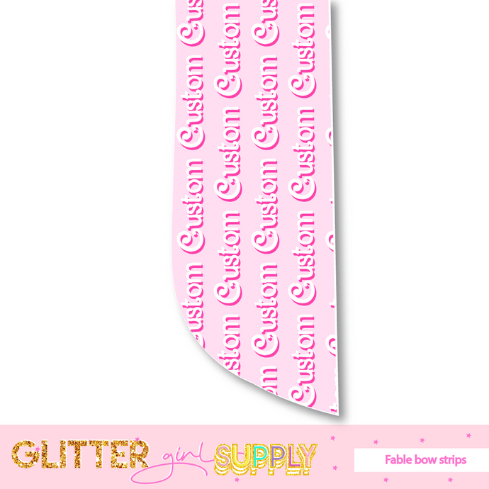 Custom Headband strips with open end (fable)
