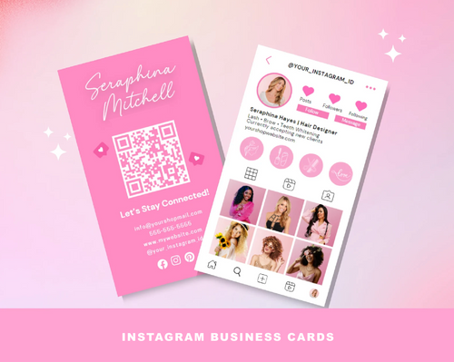 Business cards Instagram style
