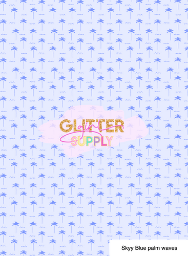 Skyy Blue palm waves