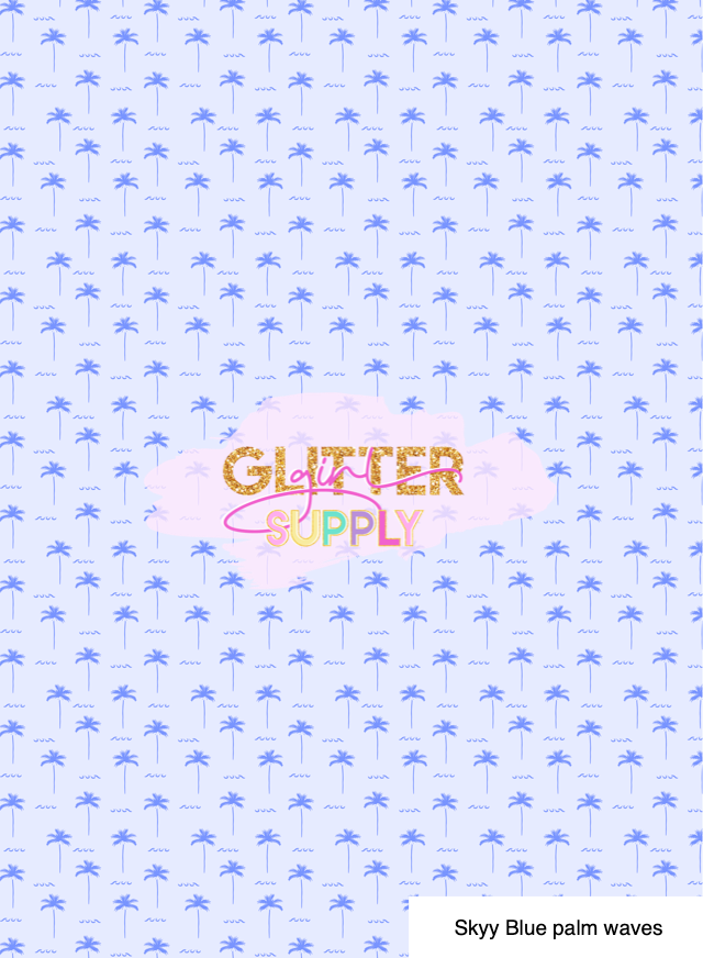 Skyy Blue palm waves