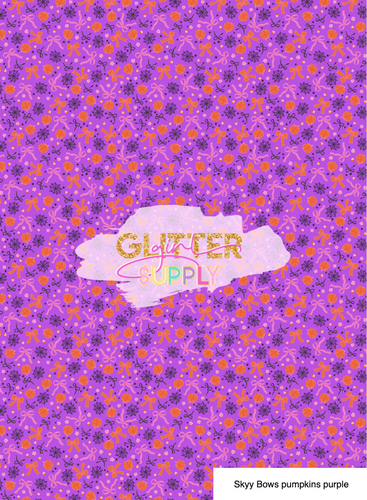 Skyy Bows pumpkins purple