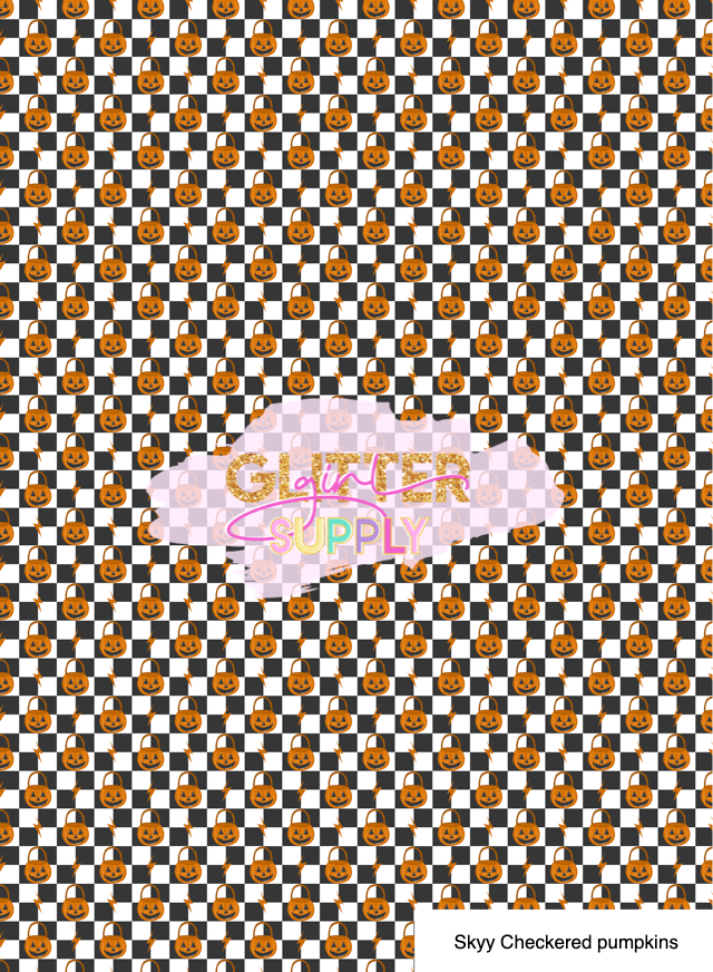 Skyy Checkered pumpkins