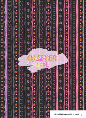 Skyy Halloween stripe black bg
