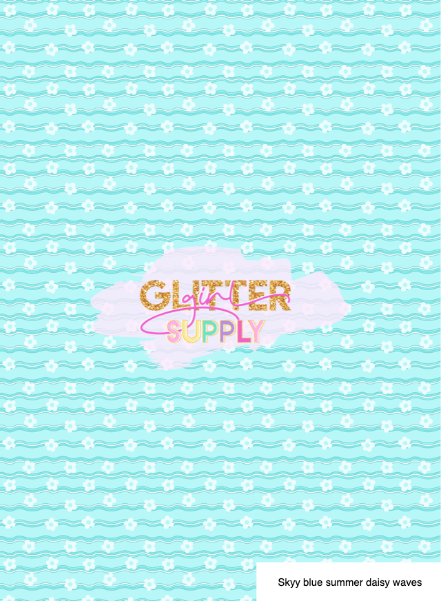 Skyy blue summer daisy waves