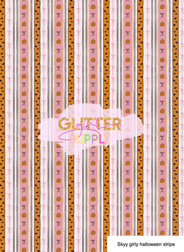 Skyy girly halloween stripe