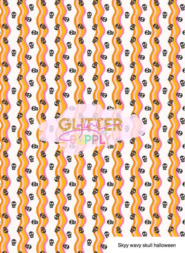 Skyy wavy skull halloween