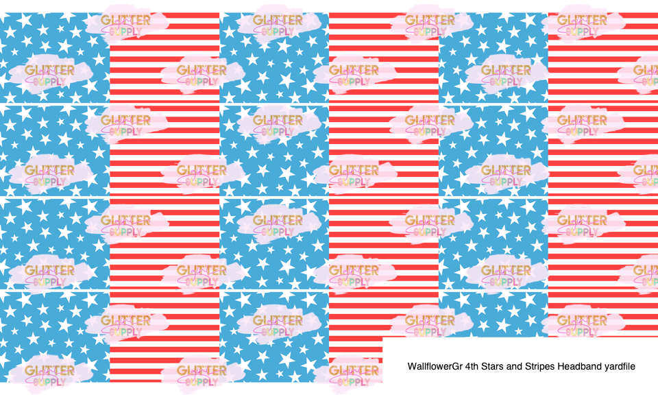 WallflowerGr 4th Stars and Stripes Headband yardfile