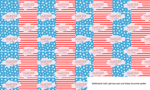 WallflowerGr 5x30 Light blue stars and Stripes Scrunchie yardfile